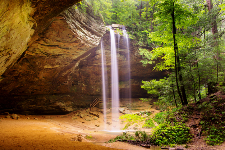 state park, national park, waterfall, hocking hills, ashland convention and visitors bureau, ashland ohio, 