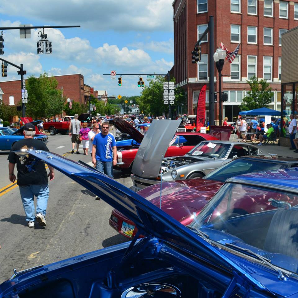 ashland downtown, dream cruise, car show, classic cars, main street, ashland, ohio