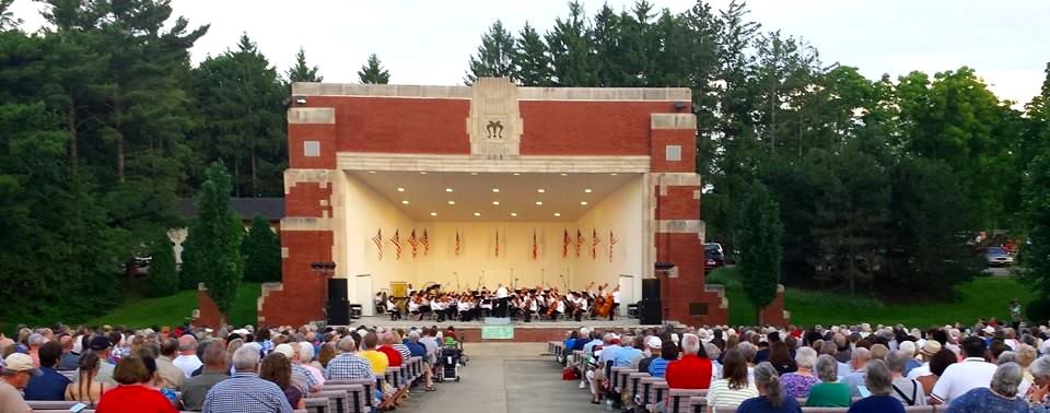 bandshell, concerts, summer, ashland convention and visitors bureau, ashland, ohio